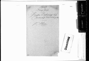 Prinzessin Katharina: Miszellen (1825-1842, 1859, 1894-1898)