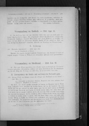 Versammlung zu Stralsund. - 1364 Jun. 18.