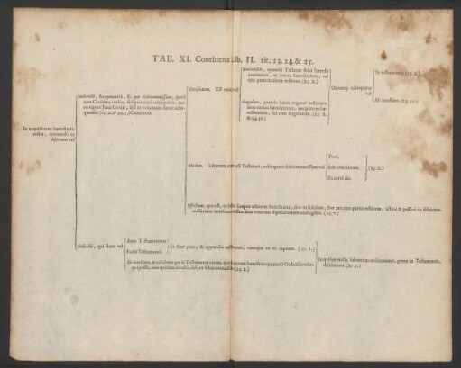 Tab. XI. Continens Lib. II. tit. 23. 24. & 25.