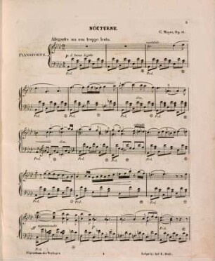 Nocturne pour le piano : op. 81