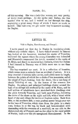 LETTER II. - Visit to Naples, Herculaneum, and Pompeii