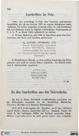 8: Inschriften in Pola