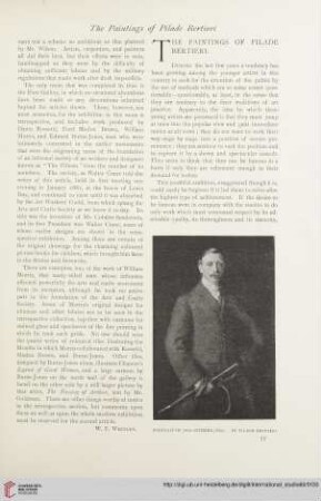 Vol. 60 (1916/1917) = No. 238: The paintings of Pilade Bertieri