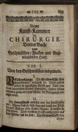 Neuer Kunst-Kammer der Chirurgie oder Heil-Kunst. Drittes Buch.