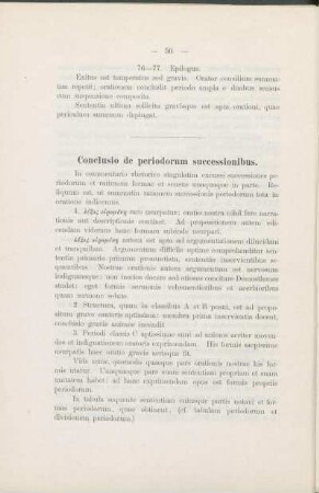 Conclusio de periodorum successionibus.