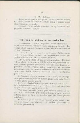 Conclusio de periodorum successionibus.