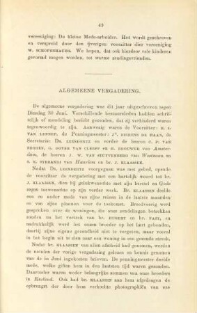 Algemeene vergadering