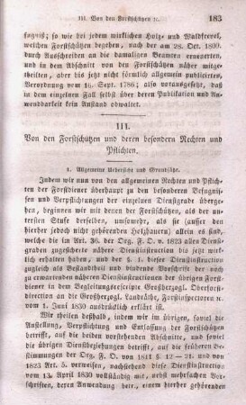 III. Von den Forstschützen und deren besondern Rechten und Pflichten.