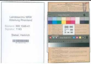 Entnazifizierung Heinrich Steber , geb. 17.09.1899 (Lackierer)