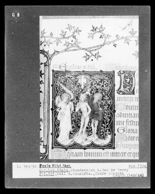 Petites Heures des Herzogs von Berry — Kleinbild, 10-zeilig: Die Taufe Christi, Folio 191 recto
