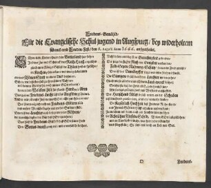 Friedens-Gemähld ... Anno 1666. außgetheilet.