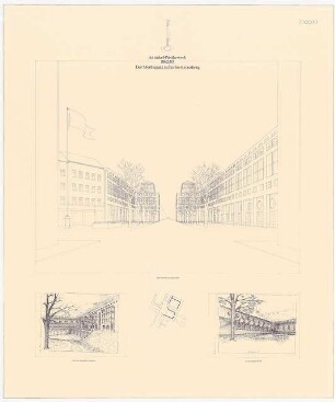 Moritzplatz, Berlin-Kreuzberg Schinkelwettbewerb 1983: Perspektivische Ansichten