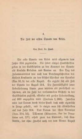 296-304 Die Zeit der ersten Synode von Arles