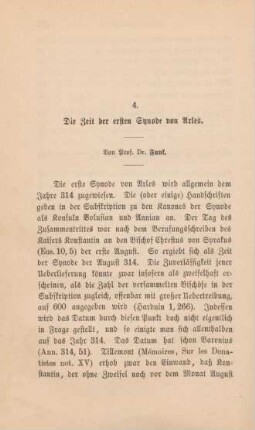 296-304 Die Zeit der ersten Synode von Arles