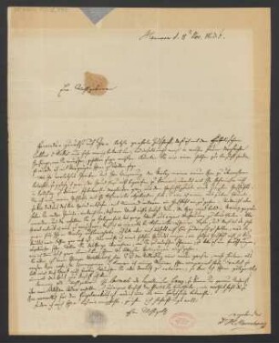 Brief an B. Schott's Söhne : 11.11.1836