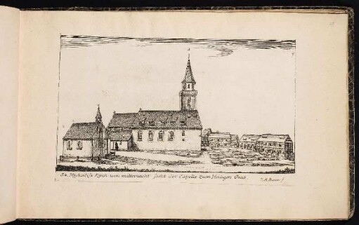 St. Michæliss-Kirch von mitternacht sam[m]t der Capelle zum Heiligen Grab. - Sankt Michael, Fürth (Bayern); Heilig-Grab-Kapelle, Fürth (Bayern)