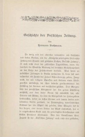Geschichte der Vossischen Zeitung