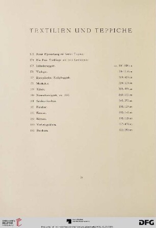 Textilien und Teppiche (Nr.173-186)