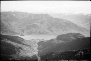 Schmittenhöhe: Blick auf Zell am See, von oben