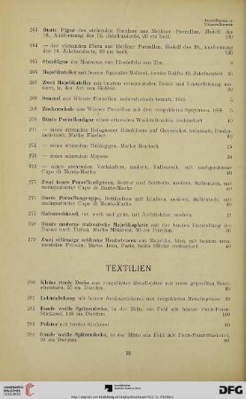 Textilien (Nr. 280-331)