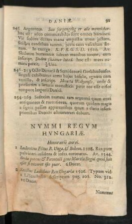 Nummi Regum Hungariae
