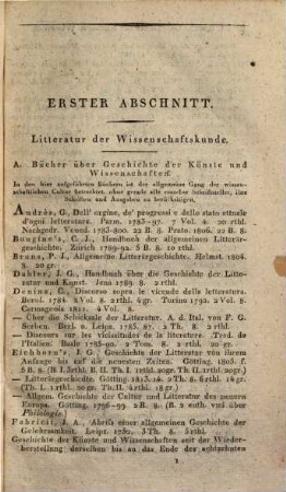 Handbuch der philologischen Bücherkunde für Philologen und gelehrte Schulmänner. 1