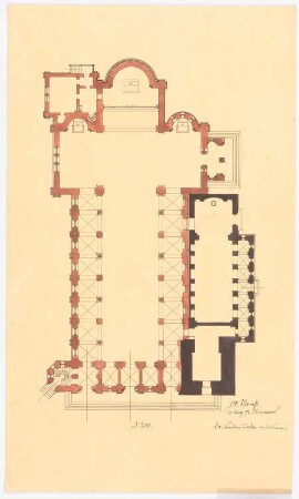 Sankt Nikolaus, Ankum: Grundriss 1:200