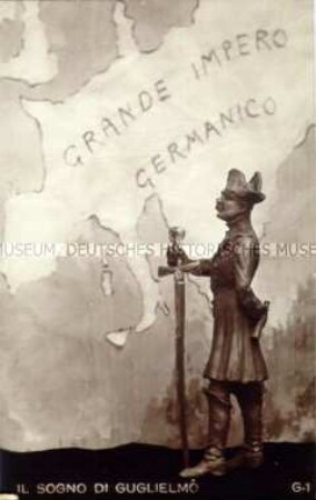 Italienische antideutsche Postkarte