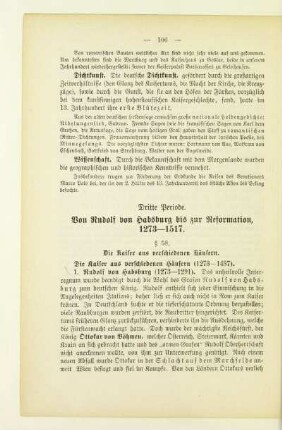 Dritte Periode. Von Rudolf von Habsburg bis zur Reformation 1273-1517