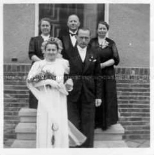 Hochzeitsfoto von Fritz Körbes und Anni Metzing