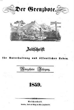 Der Grenzbote. 1859 = Jg. 19