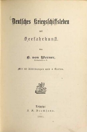 Deutsches Kriegsschiffsleben und Seefahrkunst