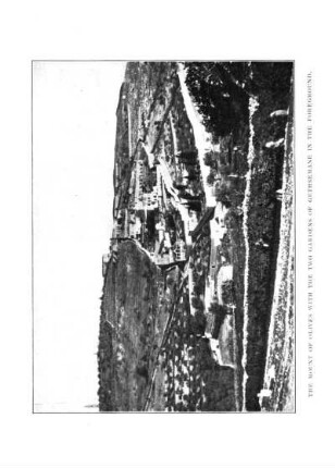 The Mount of Olives, with the Two gardens of Gethsemane in the Foreground