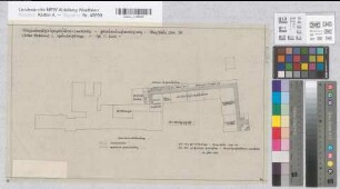 Arnsberg, Bezirksregierung, Hauptgebäude Seibertzstr. 1, Grundrissskizze Kellergeschoss