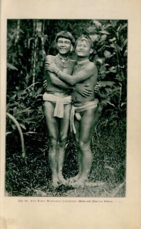 Ein Paar Mentawei-Insulaner (Mann und Frau von Soberut)