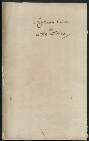 Relationen des Wismarer Obergerichts 1731