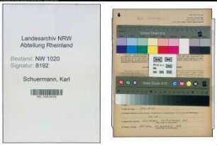 Entnazifizierung Karl Schuermann , geb. 23.01.1907 (Dolmetscher)