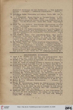 Bibliographie, Buchwesen (Nr. 77-93)