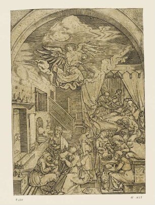 Geburt der Maria, Blatt 4 der Folge "Marienleben"