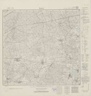 4055 (alte Nr.: 2257) Kanig, Meßtischblatt (4cm - Karte)