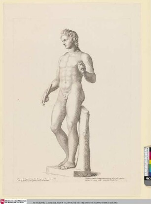 [Antike Statue eines jungen Mannes]