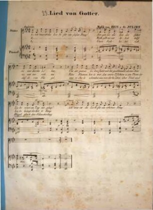 Lied : [Worte] von Gotter