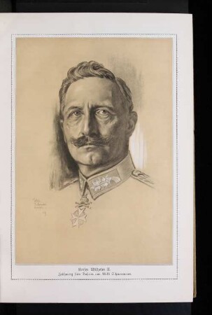 Kaiser Wilhelm II. : Zeichnung fürs Daheim von Willi Scheuermann.