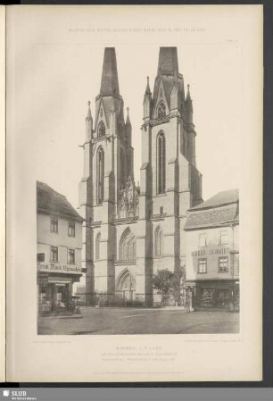 Marburg a. d. Lahn, Deutschordenskirche S. Elisabeth, Westansicht