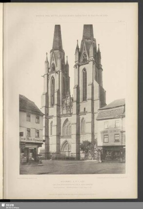 Marburg a. d. Lahn, Deutschordenskirche S. Elisabeth, Westansicht
