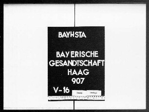 Zuschriften des Freiherrn von Oberndorff aus Mannheim