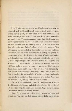 Beitrag zur Lehre von der Aetiologie der Meningitis traumatica suppurativa ...