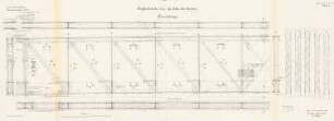 Straßenbrücke über die Oder, Crossen/Oder: Schwebeträger: Grundriss, Schnitte 1:20