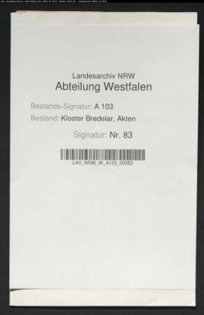 Zollbefreiungsscheine des Klosters Bredelar für Waren aus Bremen; Beschwerde über nichtgewährte Zollbefreiung.