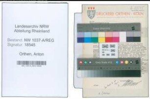 Entnazifizierung Anton Orthen , geb. 00.00.0000 (Unternehmer)